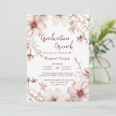 さくらんぼブロッサムピンクアンドホワイトブライダルブランチ 招待状 (スタンド正面)