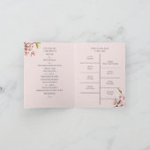 さくらんぼブロッサムピンクアンドホワイト結婚式 プログラム (内部)