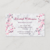 さくらんぼブロッサムピンクグレーマーブルアポイントメント 名刺 (裏面)