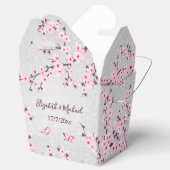 さくらんぼブロッサムピンクシルバーグリッター | 結婚s フェイバーボックス (オープン)