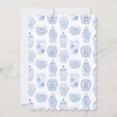 さくらんぼブロッサムピンクチノワセリーブライダルシャワー 招待状 (裏面)