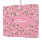 さくらんぼブロッサムピンクネームカー カーエアーフレッシュナー (左)