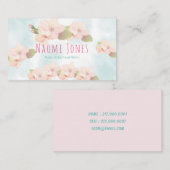 さくらんぼブロッサムピンクフローラ水の色mommyカード コーリングカード (正面/裏面)