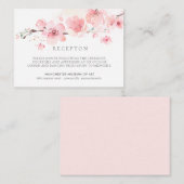 さくらんぼブロッサムピンクフローラ結婚披露宴 エンクロージャーカード (正面/裏面)