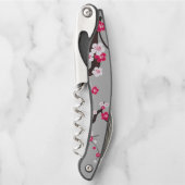 さくらんぼブロッサムピンクフローラ ソムリエナイフ (正面)
