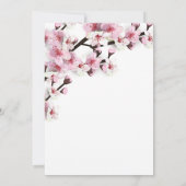 さくらんぼブロッサムピンクブライダルシャワー招待状 招待状 (裏面)