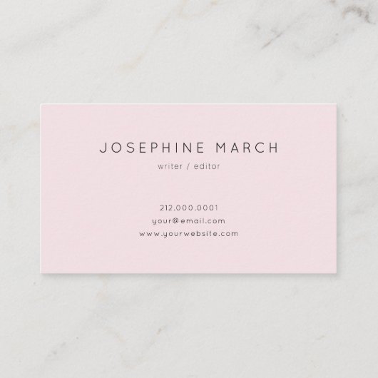 さくらんぼブロッサムピンクブルーウォーターカラー名刺 名刺 (裏面)