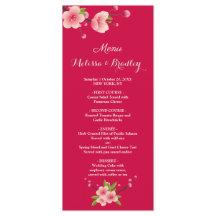 さくらんぼブロッサムピンクホワイト結婚フローラのメニュー