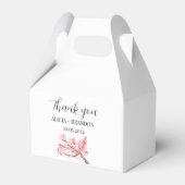 さくらんぼブロッサムピンクモダンフローラ結婚ズ フェイバーボックス (正面サイド)