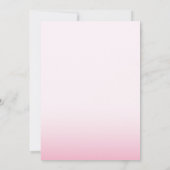 さくらんぼブロッサムピンク桜結婚フローラ 招待状 (裏面)