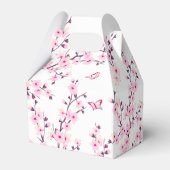 さくらんぼブロッサムピンク白誕生日ありがとう フェイバーボックス (裏面サイド)