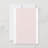 さくらんぼブロッサムピンク結婚フローラのエントリと 出欠カード (裏面)