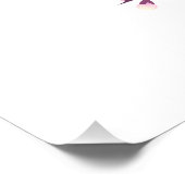 さくらんぼブロッサムピンク結婚ホワイトのゲストブック ポスター (コーナー)