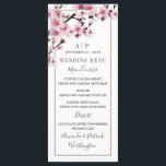 さくらんぼブロッサムピンク結婚ホワイトのメニューカード メニュー<br><div class="desc">さくらんぼブロッサムピンク結婚ホワイトのデザインカード – スクリプトとサンセリフのフォントとダークブラウン、ピンクとホワイトの配色を特徴このメニューはモダン、正面にモノグラムとダークブラウンのダブルに一致する機能も備えてい縁どる。このページにある完全に一致するコレクションリンクを表示して、春、晩冬、または夏のイベントを検索する。このコレクションに含まれる製品のコラージュを見与えて、可能性のビジュアルと自分のビジョンを組み合わせることができます。</div>