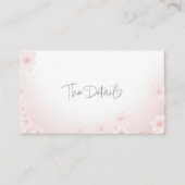 さくらんぼブロッサムピンク詳細エンクロージャカード エンクロージャーカード (正面)