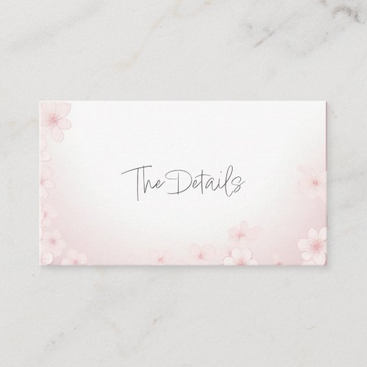 さくらんぼブロッサムピンク詳細エンクロージャカード エンクロージャーカード (正面)