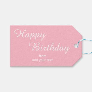 さくらんぼブロッサムピンク誕生日ギフトラベル ギフトタグ