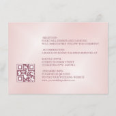 さくらんぼブロッサムピ中国のッ結婚ク エンクロージャーカード (裏面)