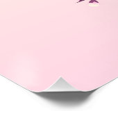 さくらんぼブロッサムピ結婚ンクのゲストブックポスター ポスター (コーナー)