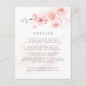 さくらんぼブロッサムピ結婚ンクフローラズ詳細E エンクロージャーカード (正面)