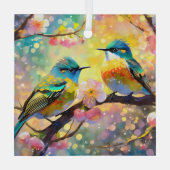 さくらんぼブロッサムファンタジーサンライズソンバード ガラスオーナメント (裏面)