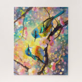 さくらんぼブロッサムファンタジーサンライズソンバード ジグソーパズル (縦)