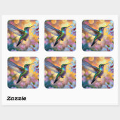 さくらんぼブロッサムファンタジーサンライズハミングバード スクエアシール (シート)