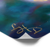 さくらんぼブロッサムファンタジーサンライズハミングバード ポスター (角)