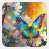 さくらんぼブロッサムファンタジーサンライズバタフライ スクエアシール (正面)