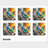 さくらんぼブロッサムファンタジーサンライズバタフライ スクエアシール (シート)