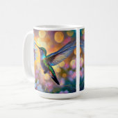 さくらんぼブロッサムファンタジーハミングバード コーヒーマグカップ (正面左)