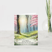 さくらんぼブロッサムフォレスト悔やみや弔慰ありがとう サンキューカード (正面)