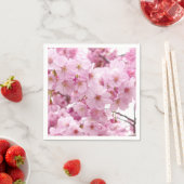 さくらんぼブロッサムフラワーズオン紙ナプキンス スタンダードカクテルナプキン (インサイチュ)