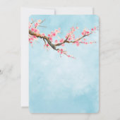 さくらんぼブロッサムフラワーズバーズ 招待状 (裏面)