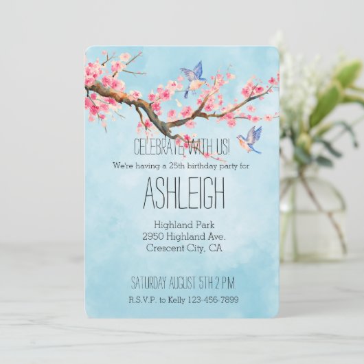 さくらんぼブロッサムフラワーズバーズ 招待状 (スタンド正面)