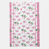 さくらんぼブロッサムフローラコテージコア キッチンタオル (縦)