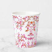 さくらんぼブロッサムフローラサプライズピンク誕生日 紙コップ (左)