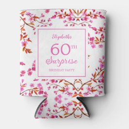 さくらんぼブロッサムフローラサプライズピンク誕生日 缶クーラー