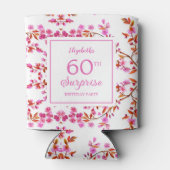 さくらんぼブロッサムフローラサプライズピンク誕生日 缶クーラー (裏面)