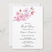 さくらんぼブロッサムフローラブライダルシャワー招待 招待状 (正面)