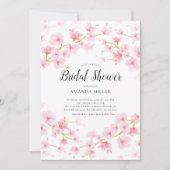 さくらんぼブロッサムフローラブライダルシャワー 招待状 (正面)