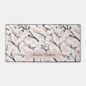 さくらんぼブロッサムフローラ名前をカスタムする デスクマット (正面)