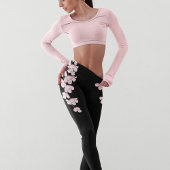 さくらんぼブロッサムフローラ植物学スタイリッシュ レギンス