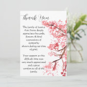 さくらんぼブロッサムフローラ葬儀死ありがとう 招待状 (スタンド正面)