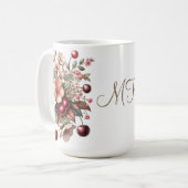 さくらんぼブロッサムフローラ誕生日 コーヒーマグカップ (正面左)