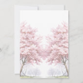 さくらんぼブロッサムブライダルティーウォーター色 招待状 (裏面)