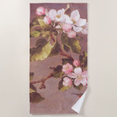 さくらんぼブロッサムブランチバスタオル ビーチタオル (正面)