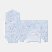 さくらんぼブロッサムブルー誕生日サンキュー フェイバーボックス (折り畳みなし)