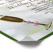 さくらんぼブロッサムブーケ結婚ーズ ポスター (角)