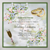 さくらんぼブロッサムブーケ結婚ーズ ポスター (正面)